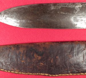 Confederate “D” Guard Bowie Knife with Scabbard